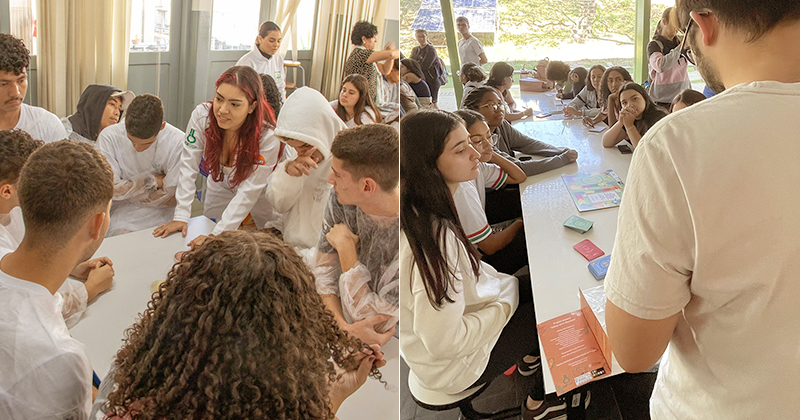 Leia mais sobre o artigo Jornal da USP: “Alunos da USP levam a ciência da microbiologia para escolas do interior de São Paulo”