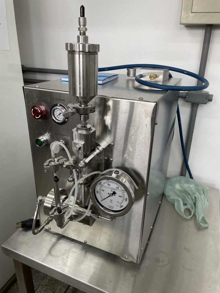 EmulsiFlex-C3 homogenizer. AVESTIN